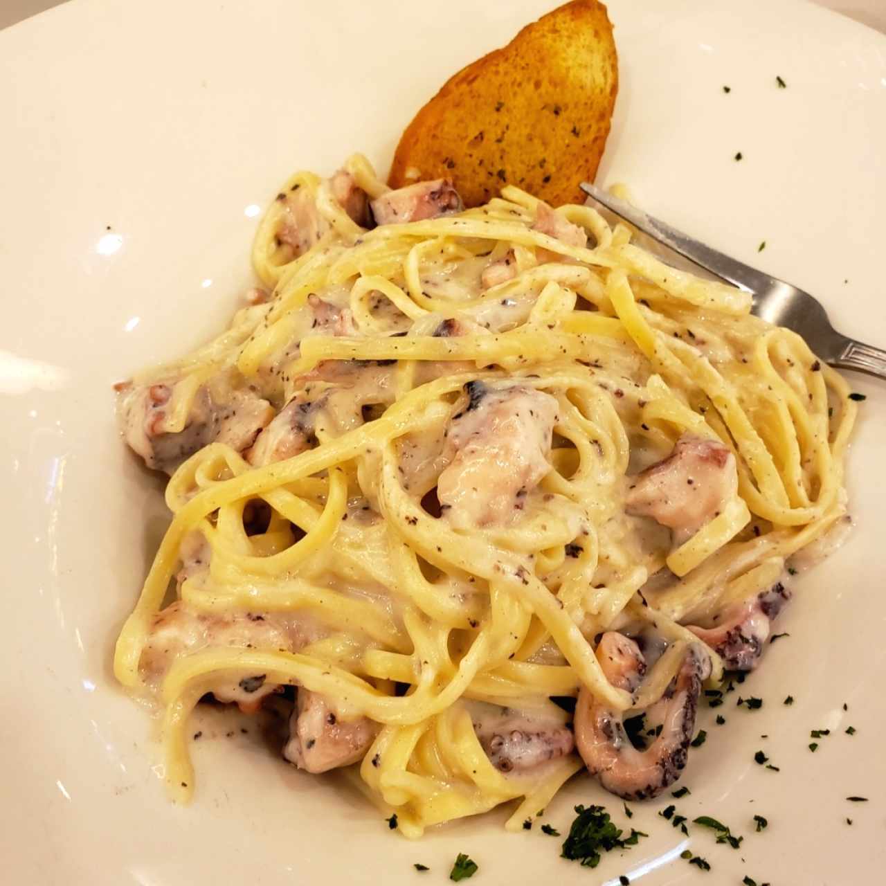 Pasta con pulpo