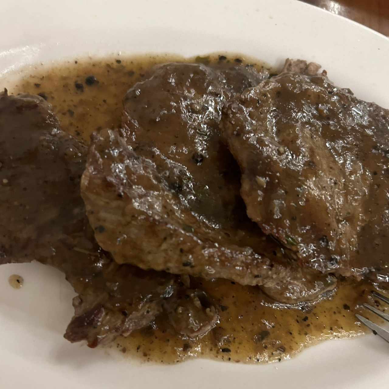 Filete de res  a la Pimienta