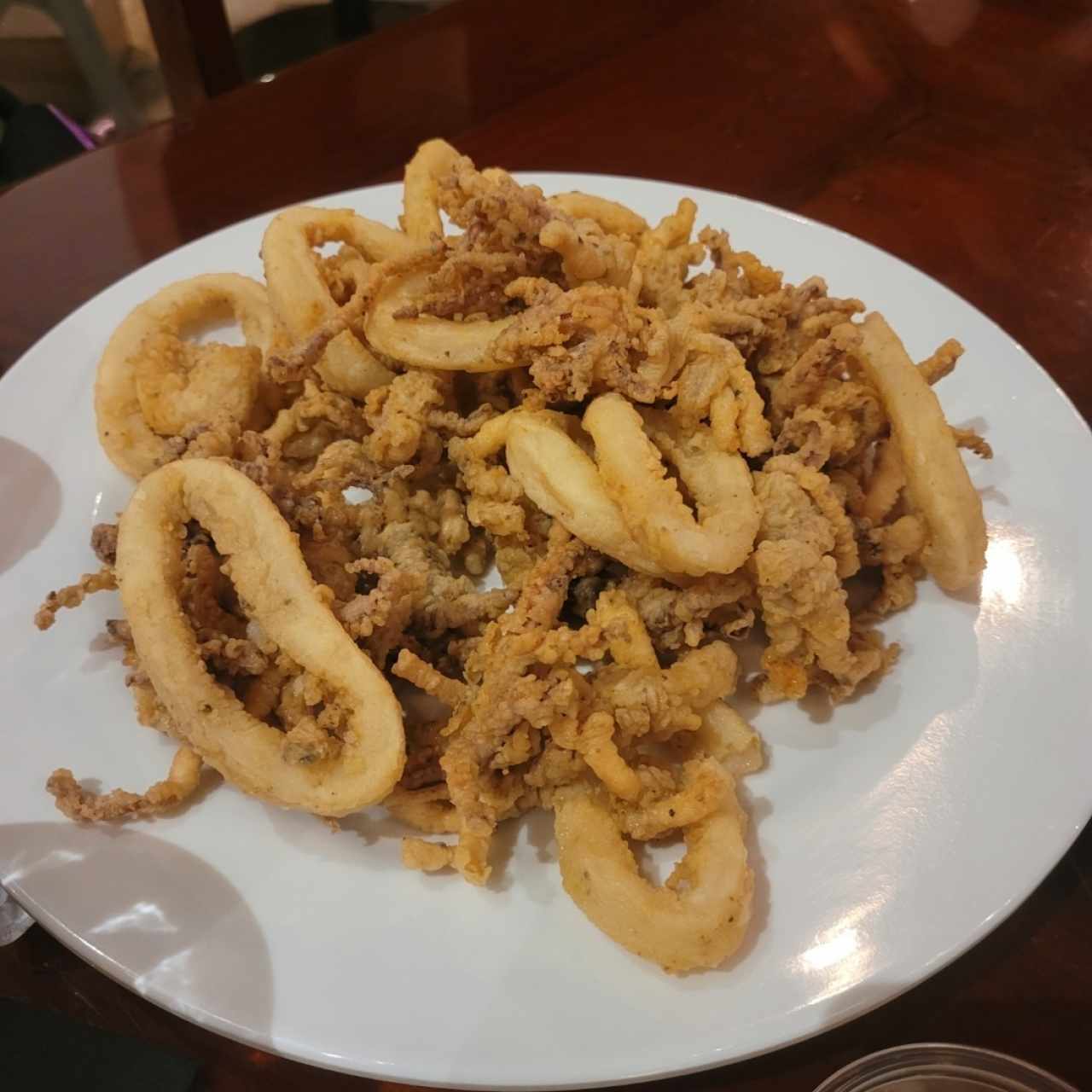 Aros y Arañitas ( Calamares Apanados)