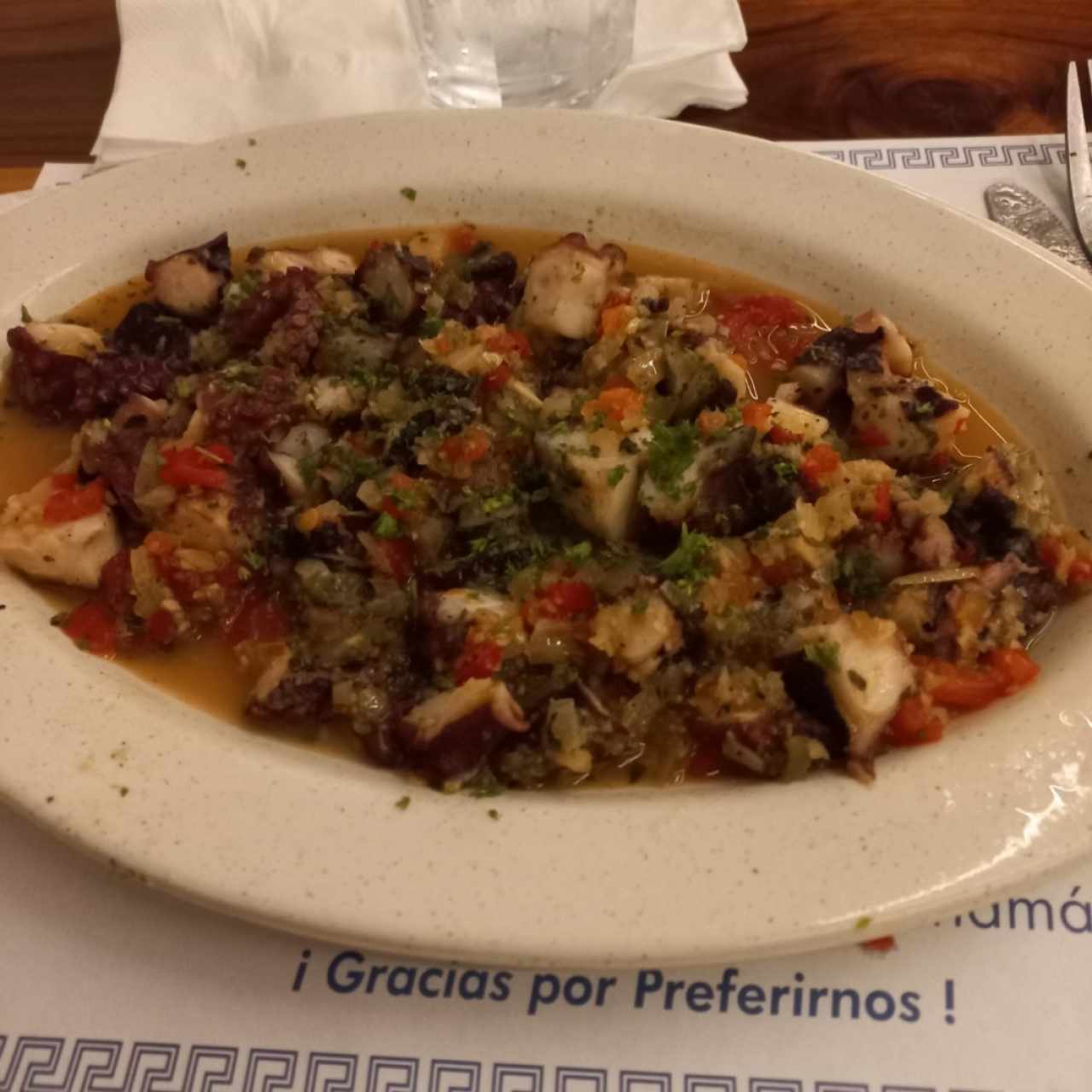 Pulpo al ajillo