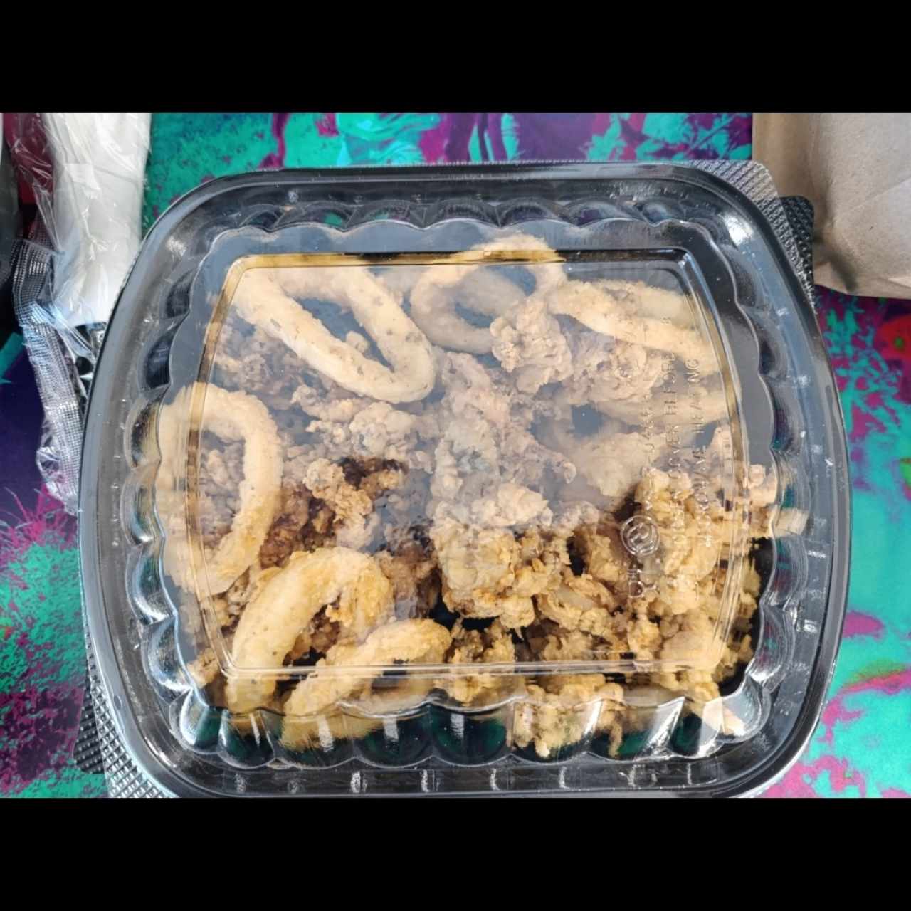 Aros y Arañitas ( Calamares Apanados)