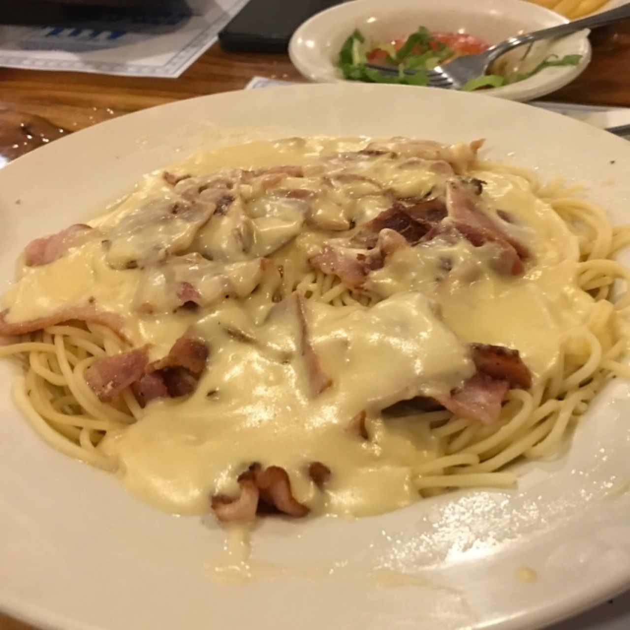 Spaguetti a la carbonara