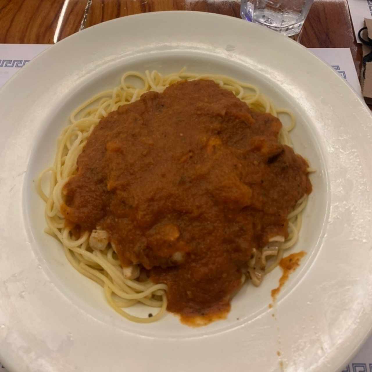 Spaghetti con Mariscos Mixtos