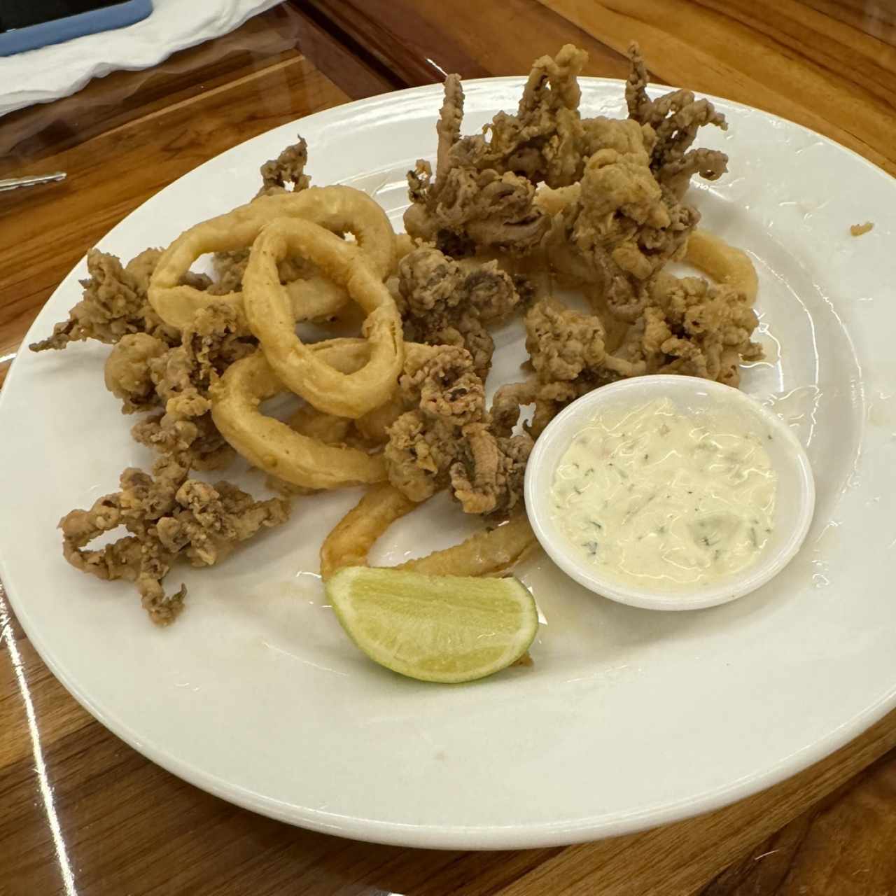 Calamares Fritos (aros y arañitas)