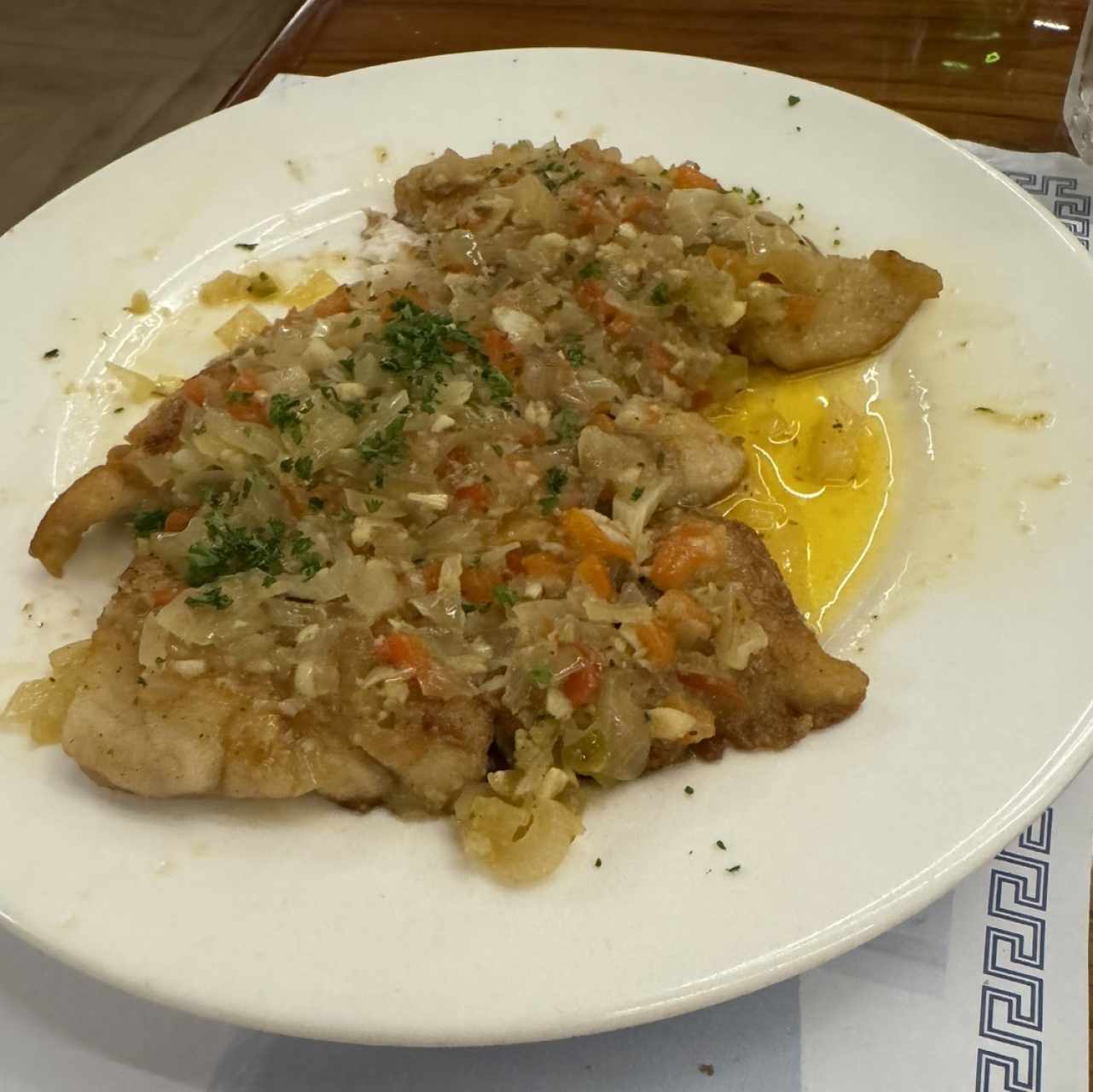 Filete de Corvina al Ajillo