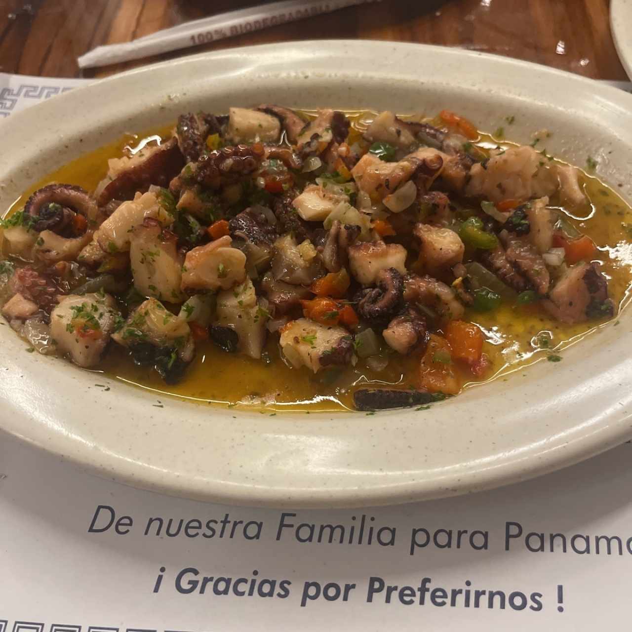 Pulpo al ajilllo