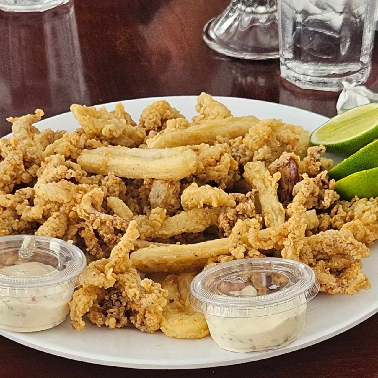 Aros y Arañitas ( Calamares Apanados)