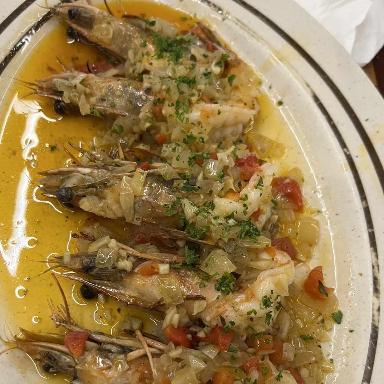 Mariscos - Langostinos al Ajillo