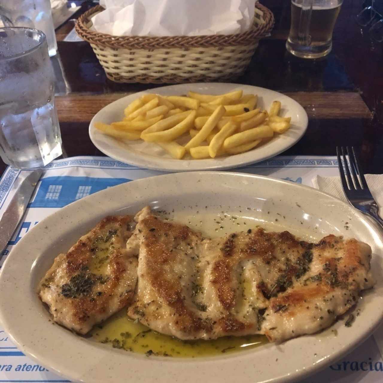 Filete de pollo a la griega