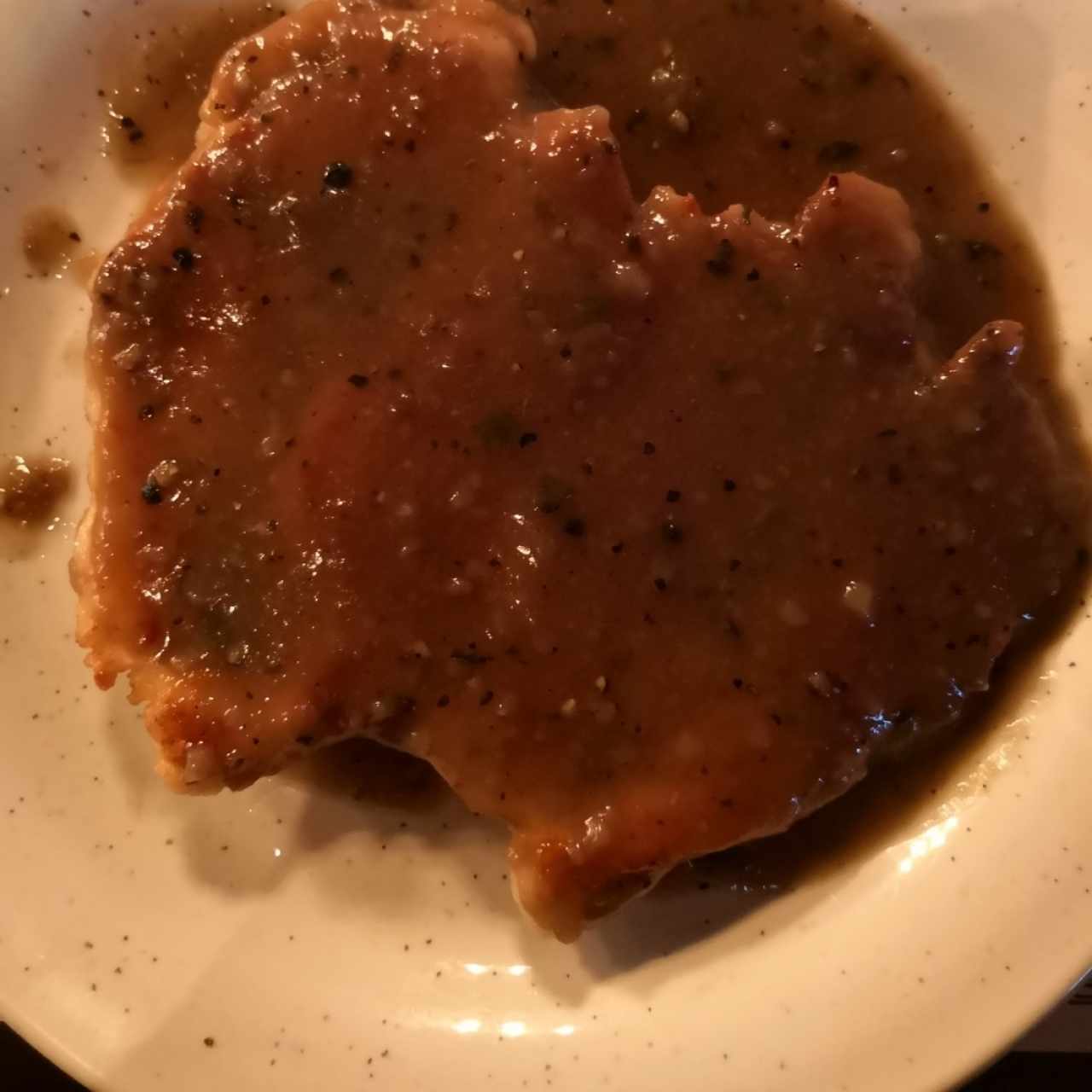 pechuga de pollo a la pimienta