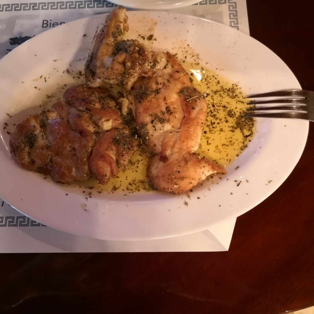 Pollo a la Griega Deshuesado