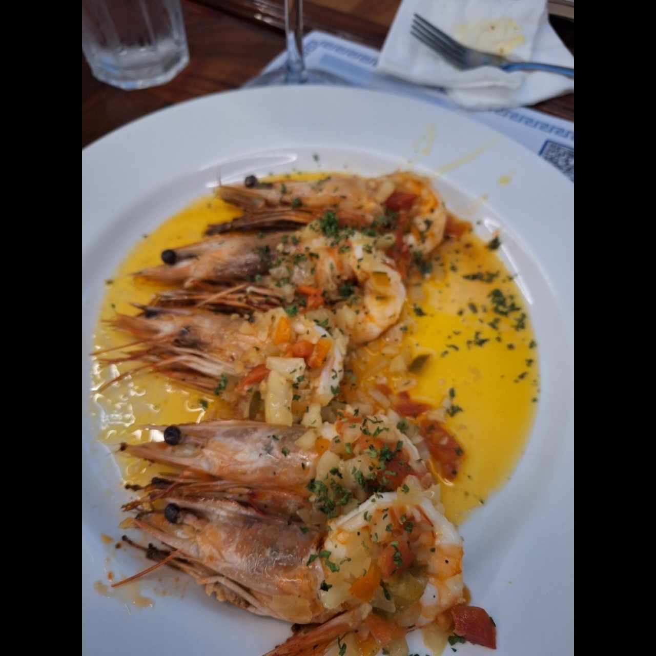Mariscos - Langostinos al Ajillo