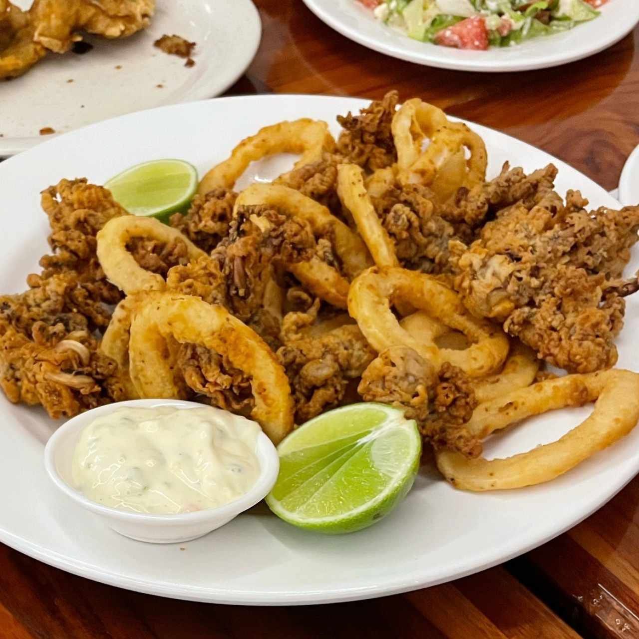 Aros y Arañitas ( Calamares Apanados)