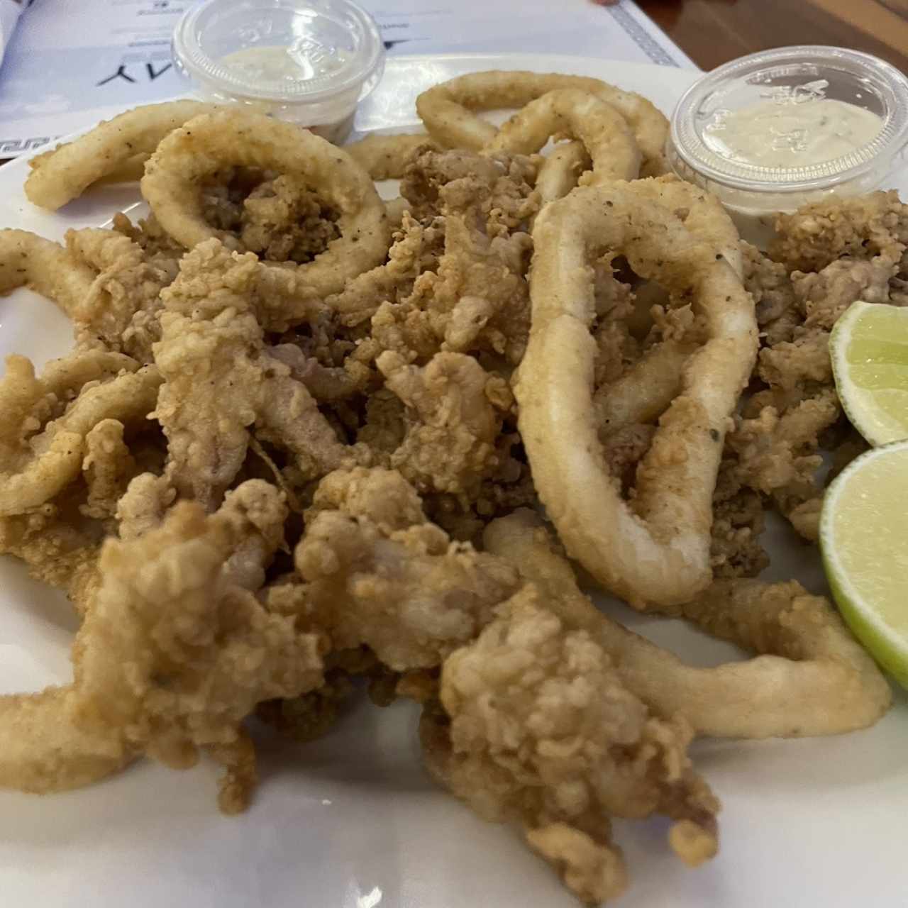 Arañitas, Calamares Apanados