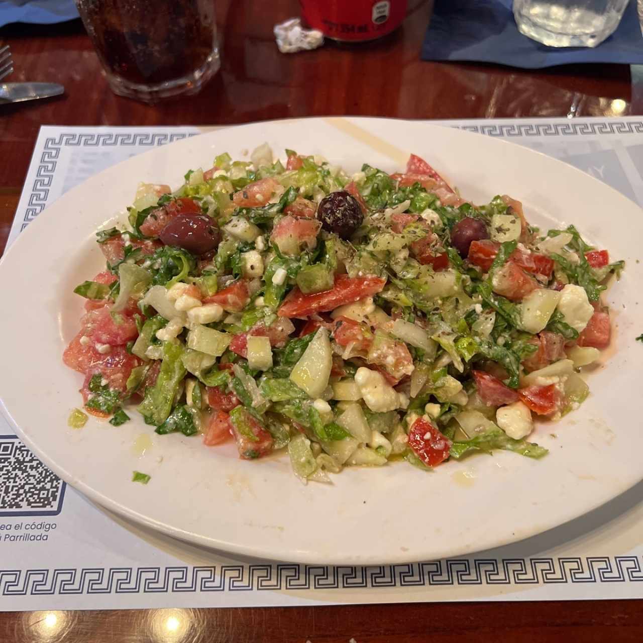 Ensalada Griega Picada