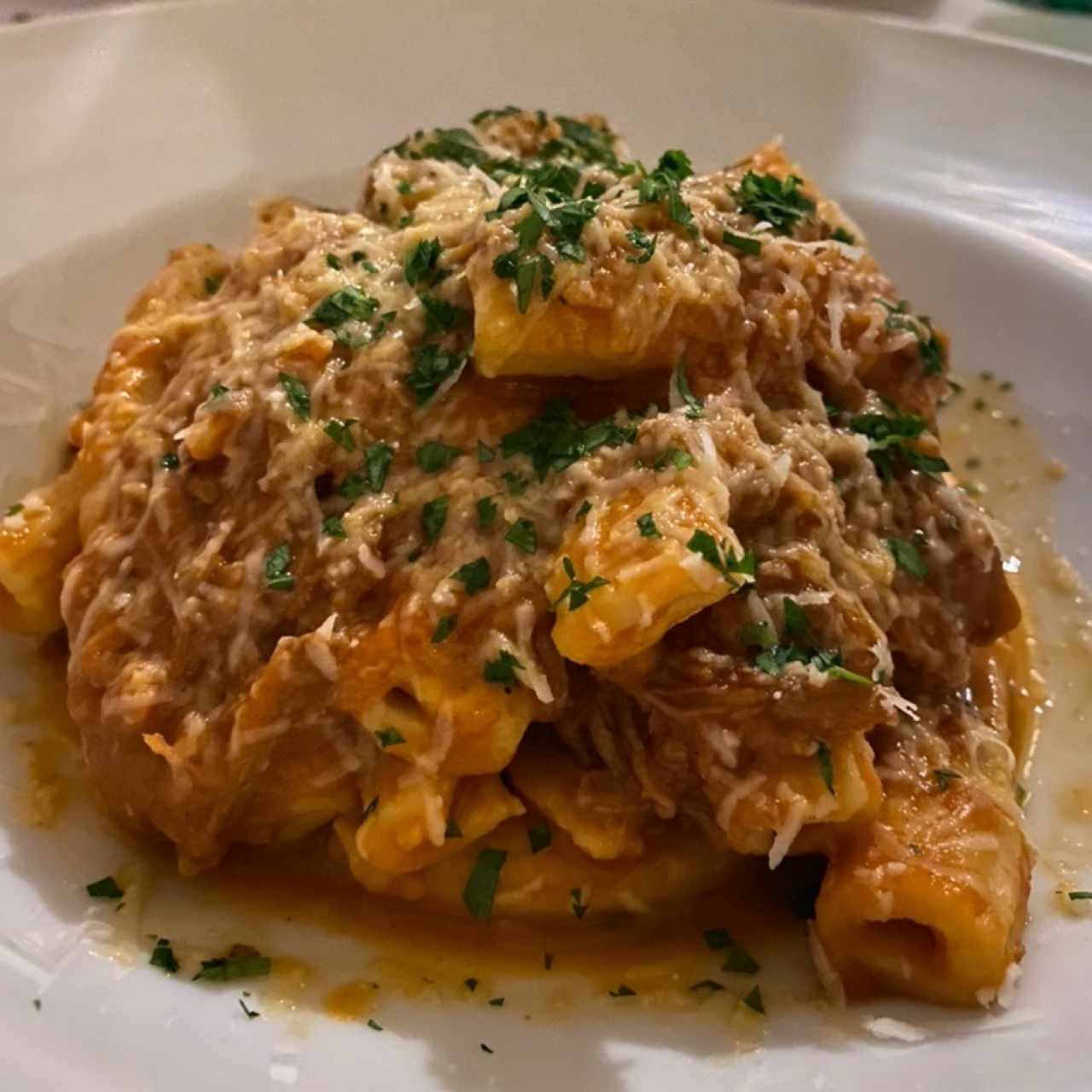 Rigatoni con short rib