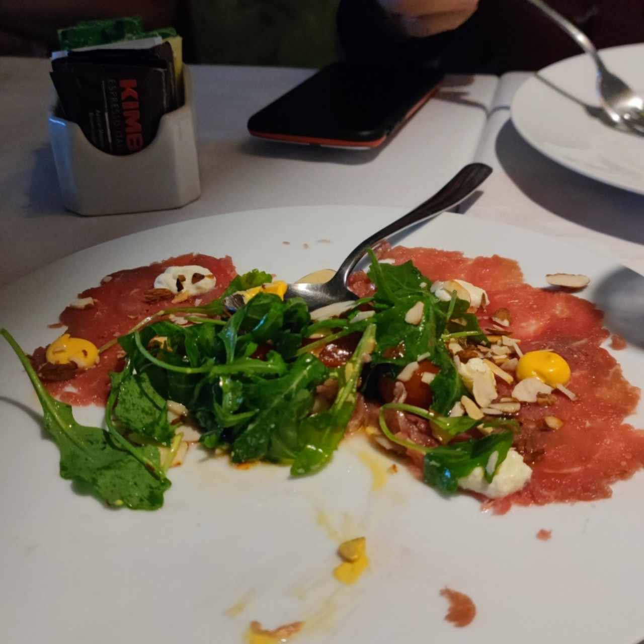 Menú - Carpaccio di Massimo