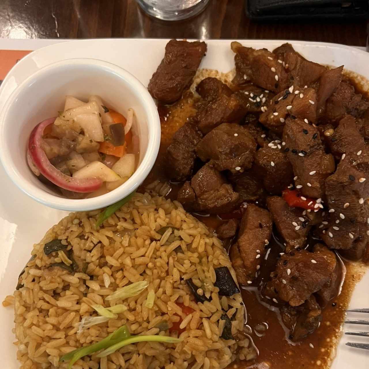 Puerco en sala coreana. 