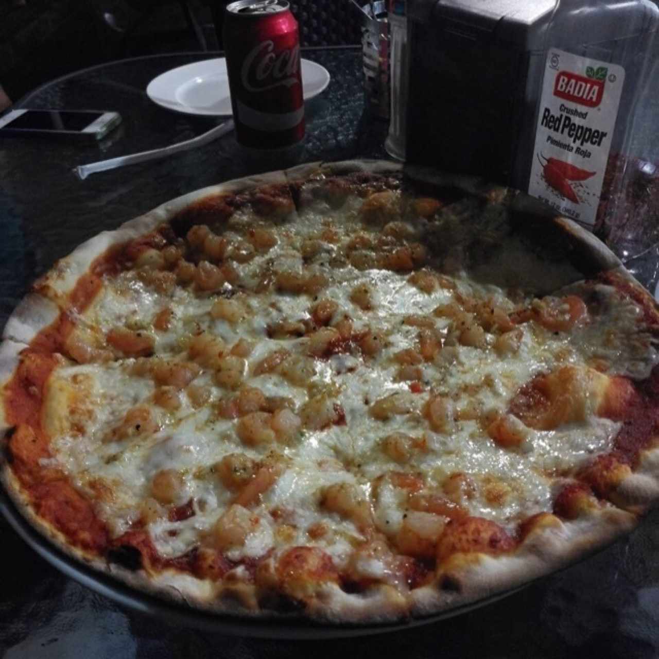 pizza de camarones 