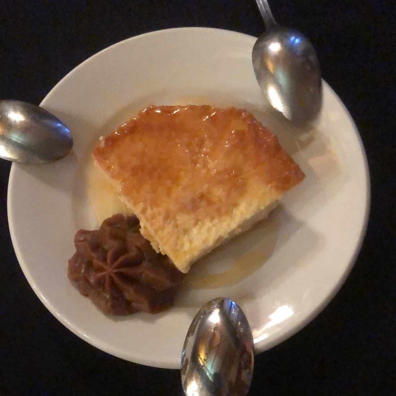 Flan de Queso con Dulce de Leche