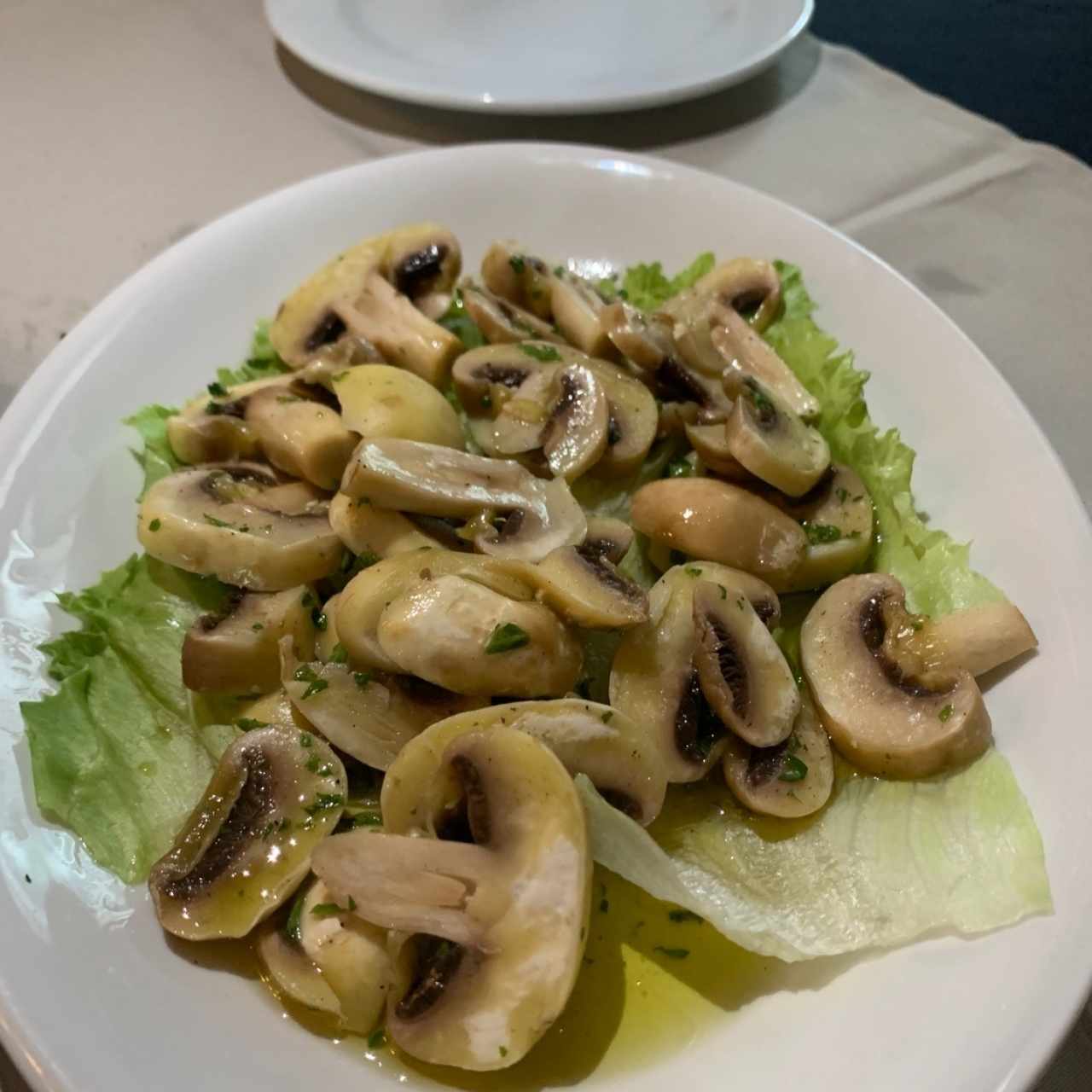 ensalada de hongos