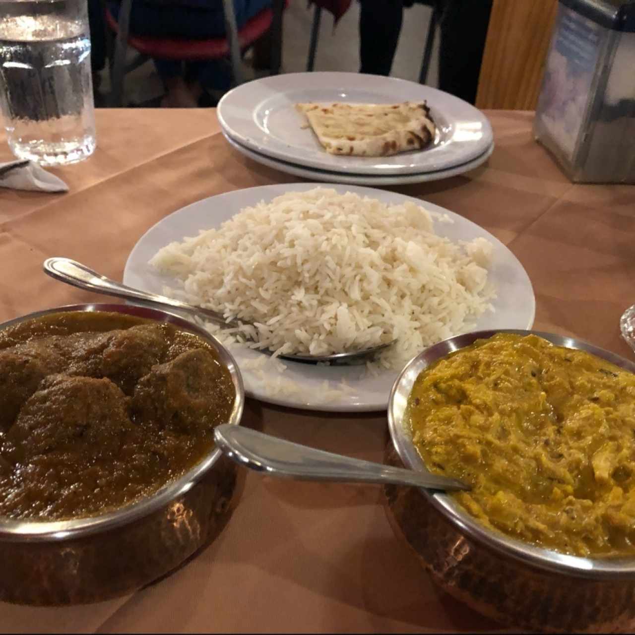 chicken korma! y Lamb curry