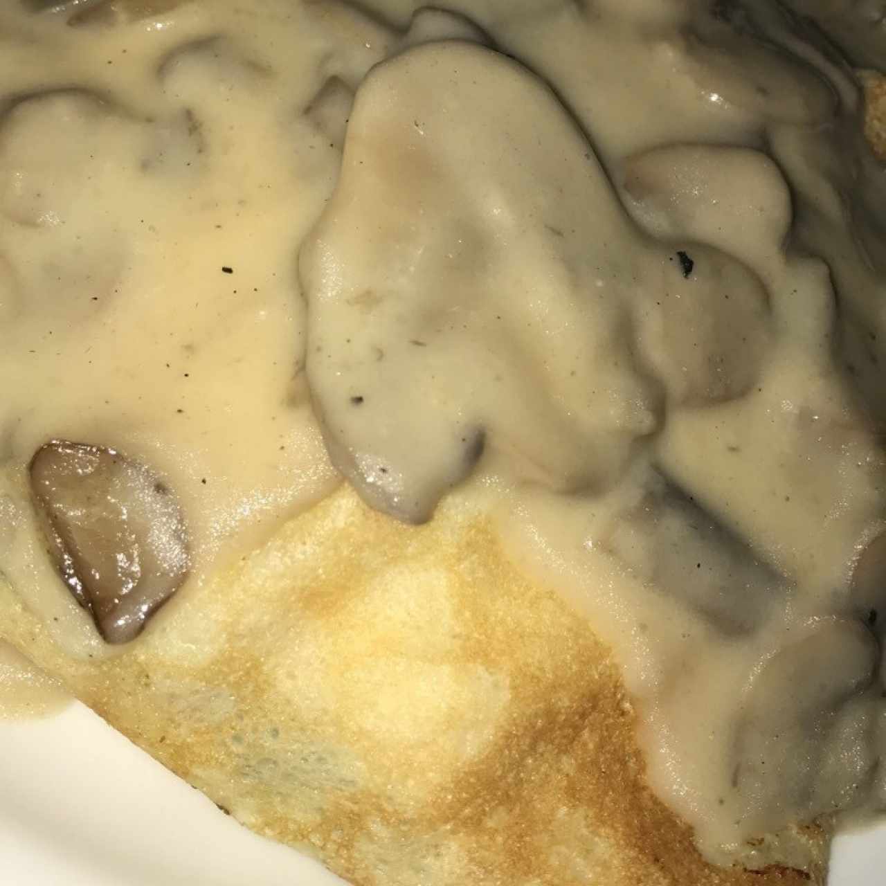 crepe de champiñones espinaca y queso