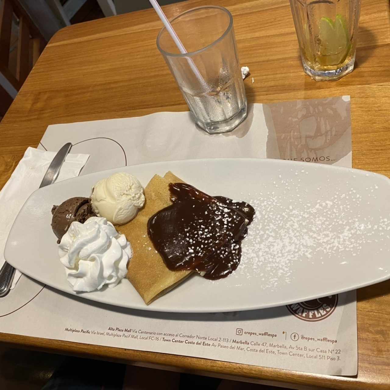  Chocolate crepe