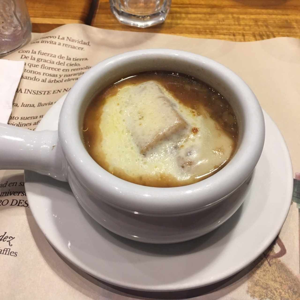 Sopa de Cebolla Gratinada