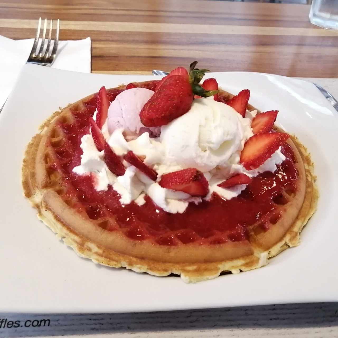 Waffle Deleite de Fresas