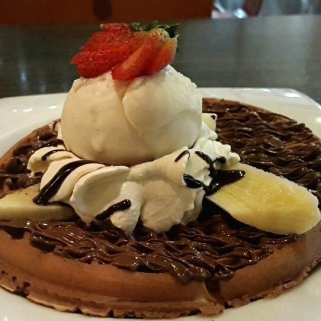 Waffle NUTELLA y Banano