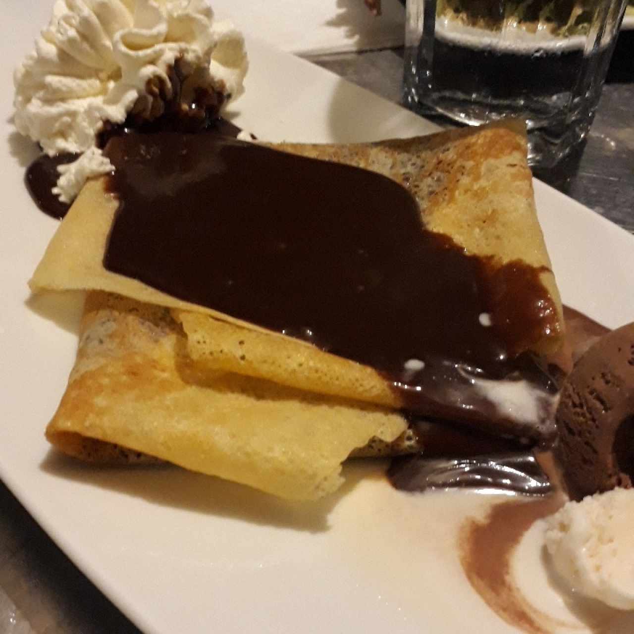 crepe de chocolate