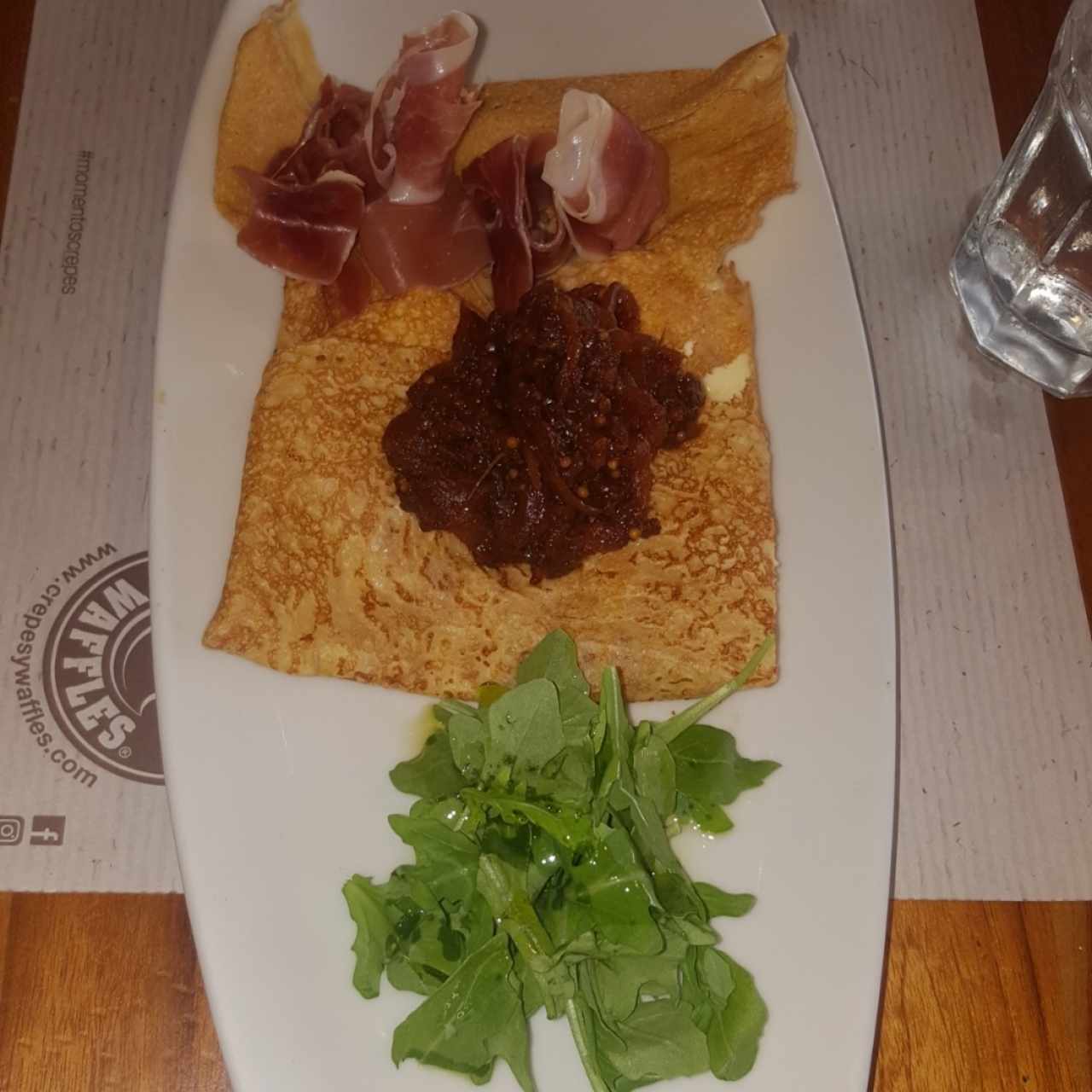 crepes de jamón serrano