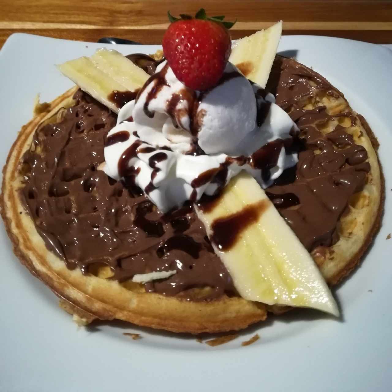 Waffle NUTELLA y Banano