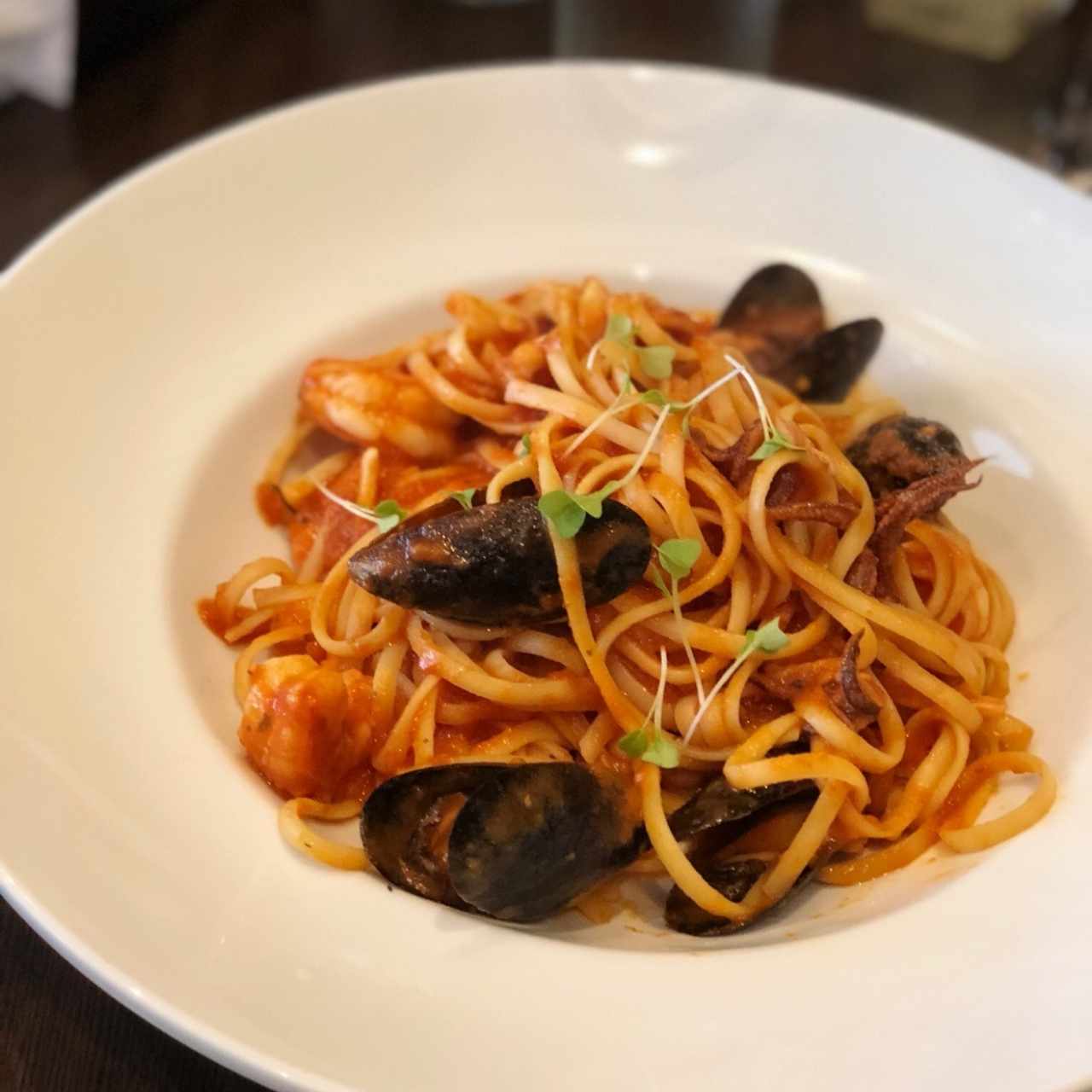 Linguine frutos del mar