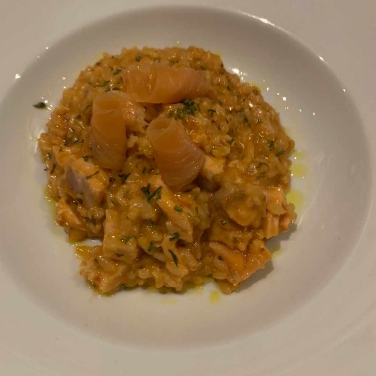 Arroces - Risotto de salmón