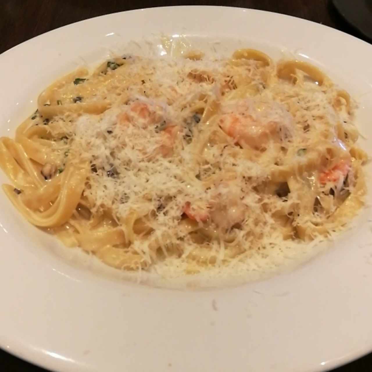 Pastas - Fettuccine con camarones