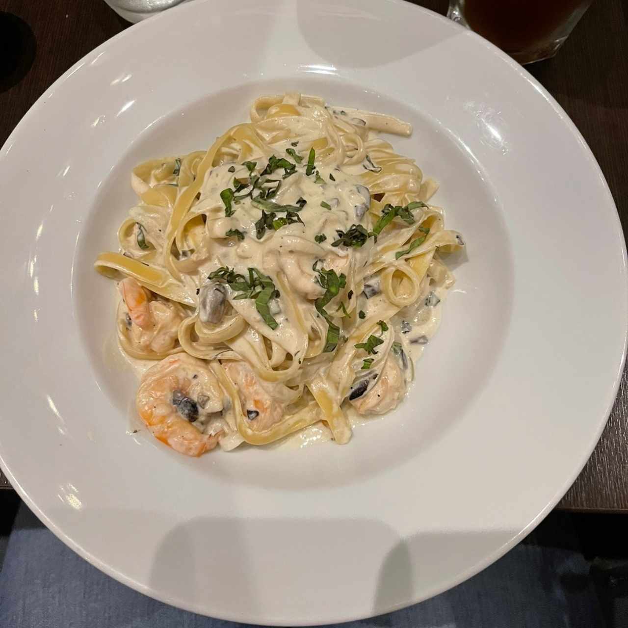 Pastas - Fettuccine con camarones