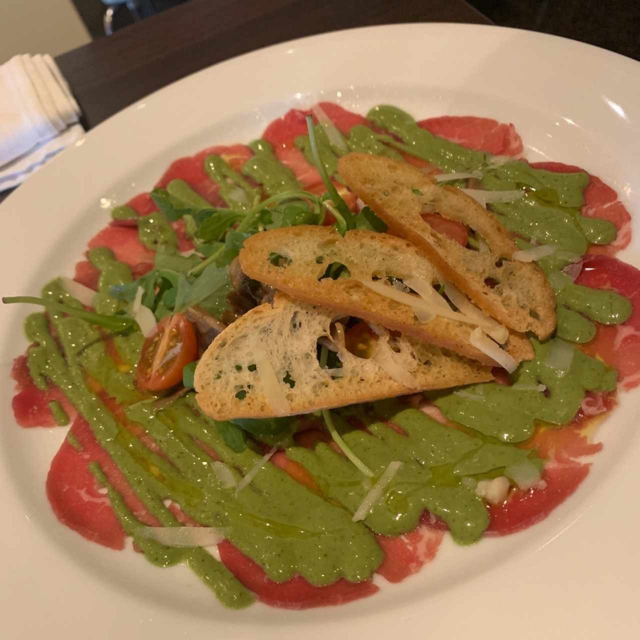 Carpaccio de res