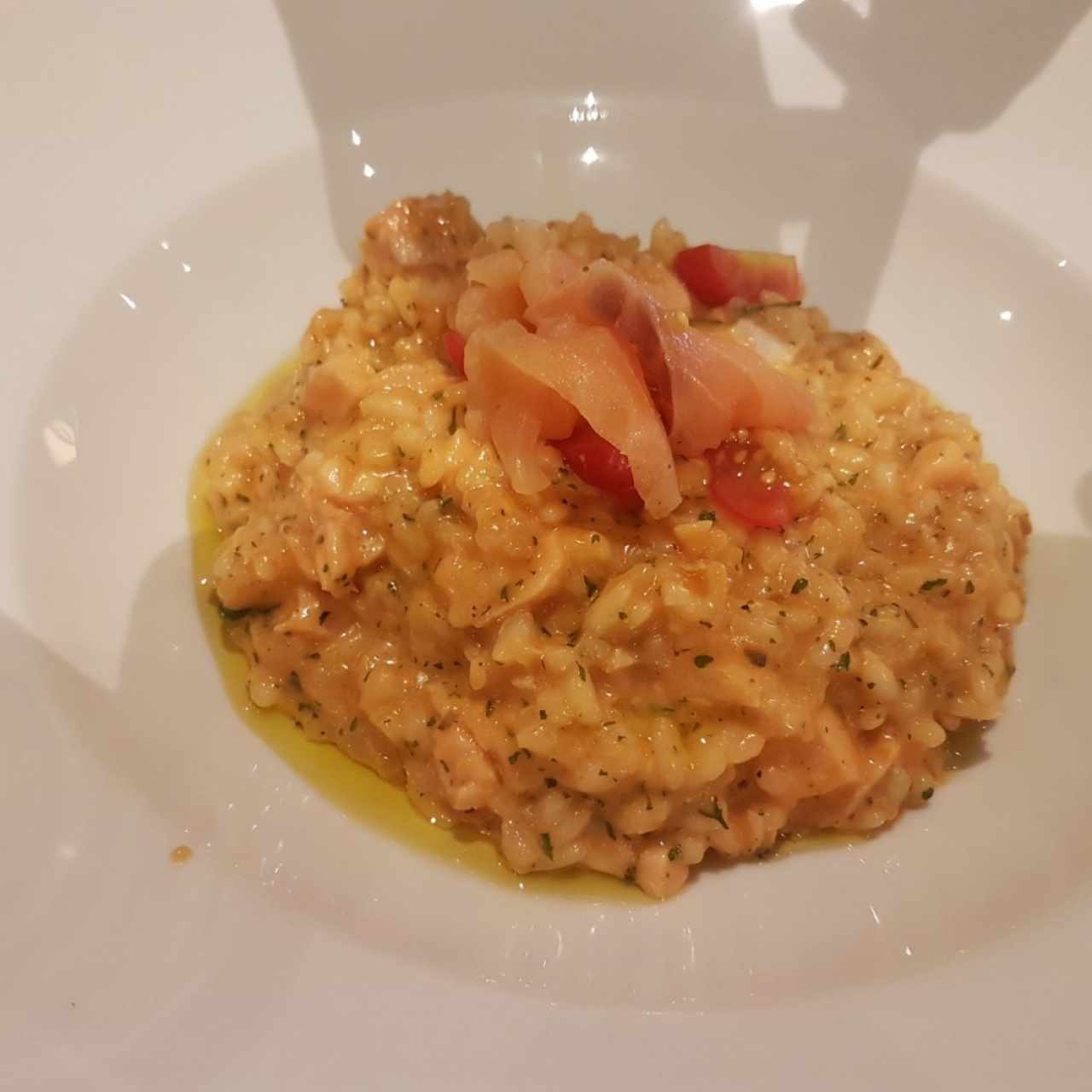 risotto de salmon