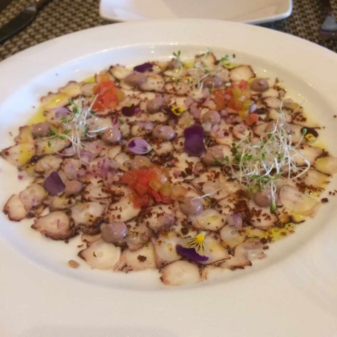 Carpaccio de pulpo