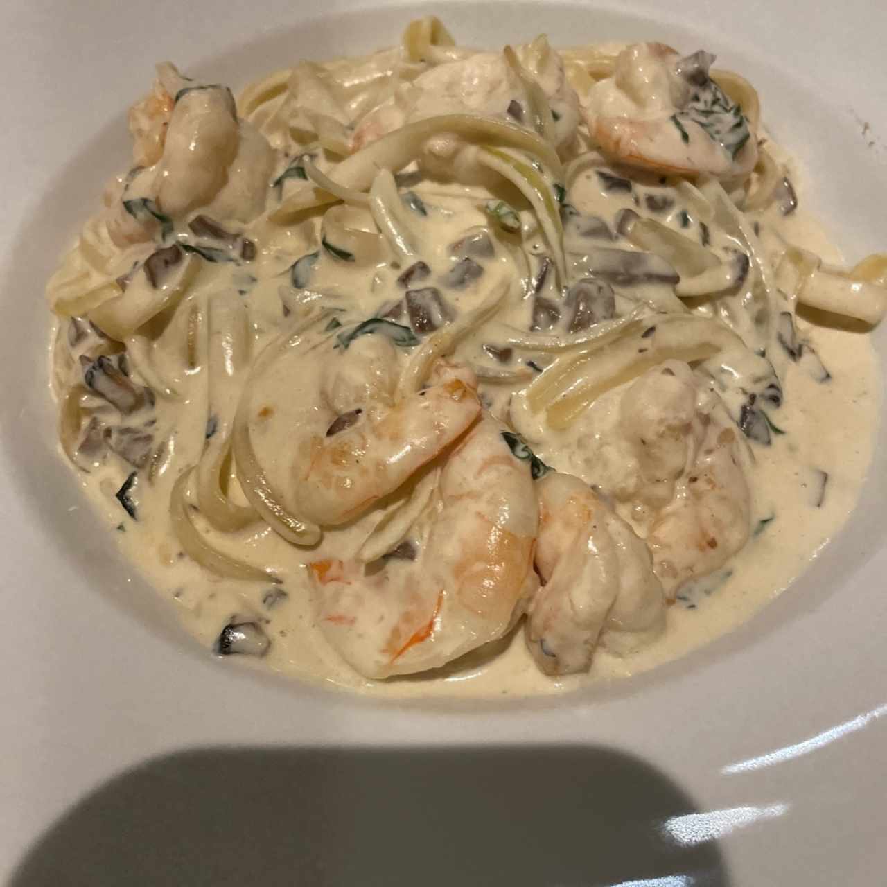 Pastas - Fettuccine con camarones