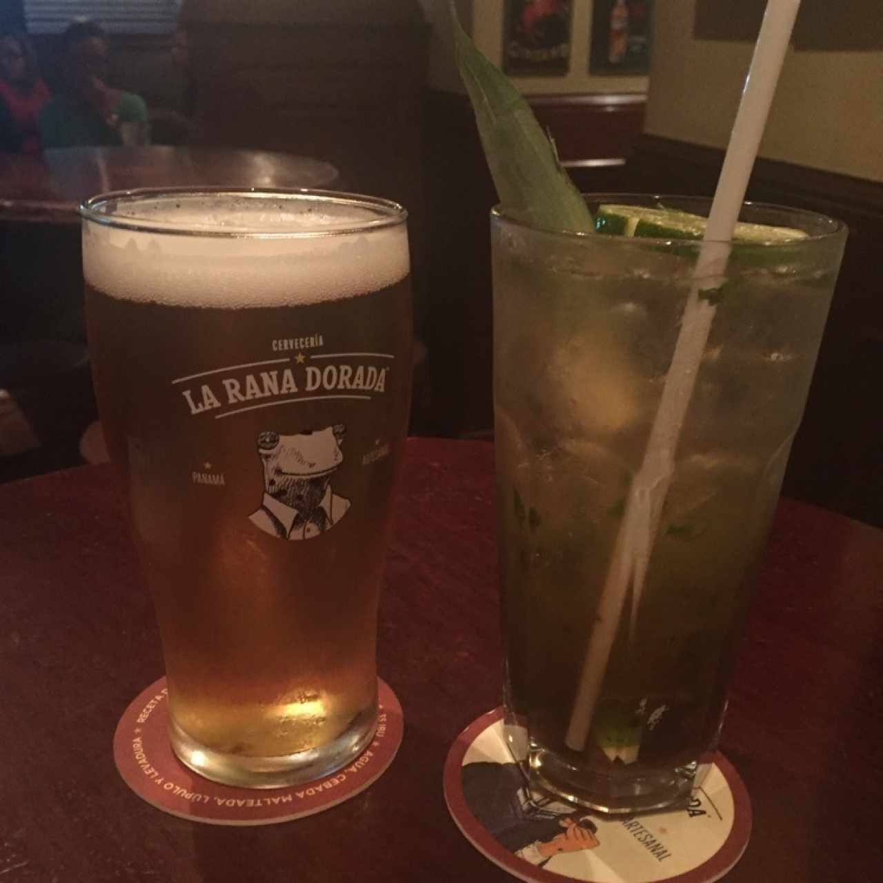 mojito y cerveza