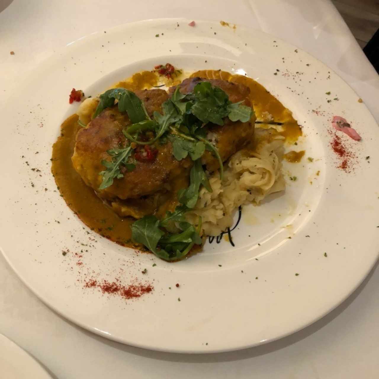 Cobia rellena de mariscos