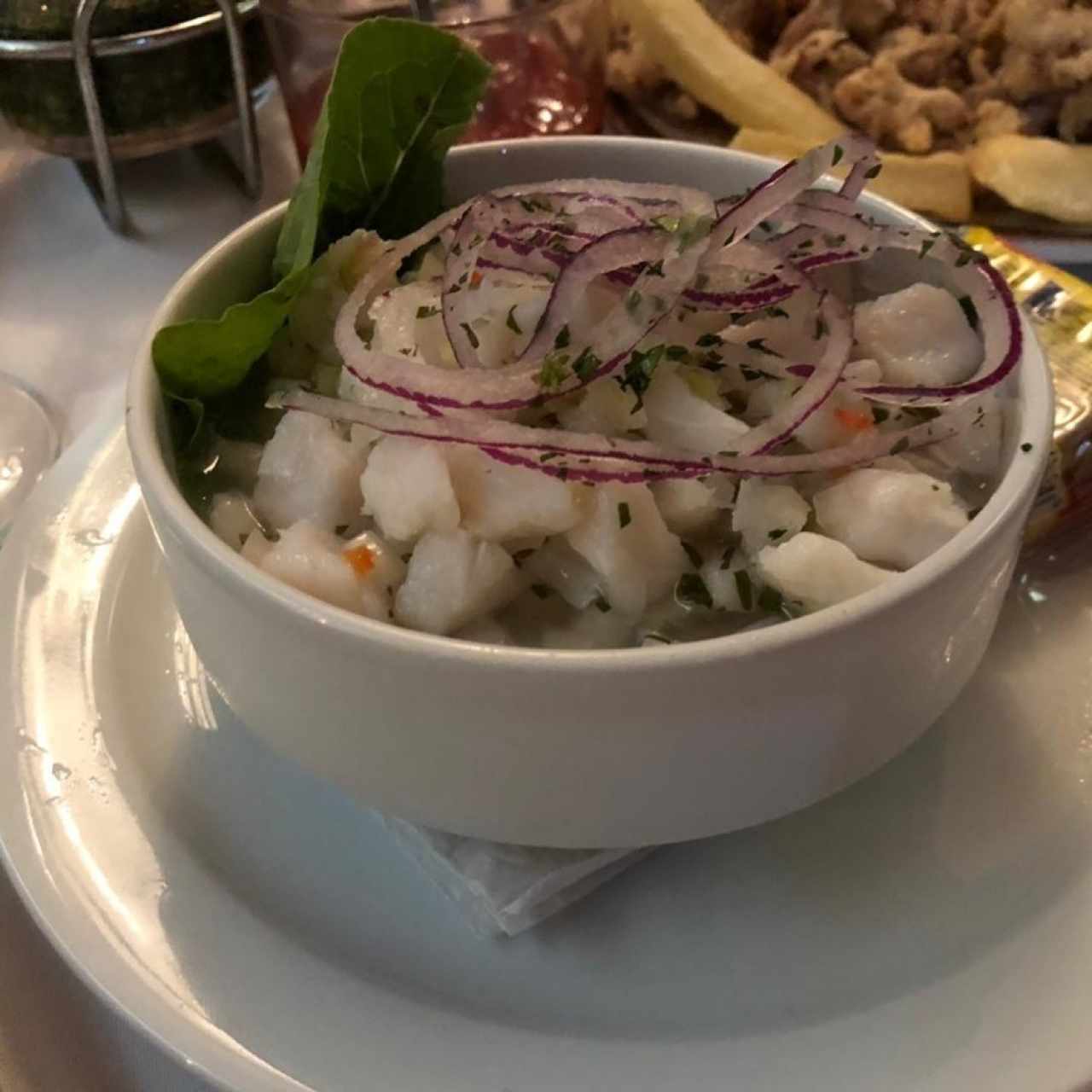 ENTRADAS FRÍAS - Ceviche de corvina