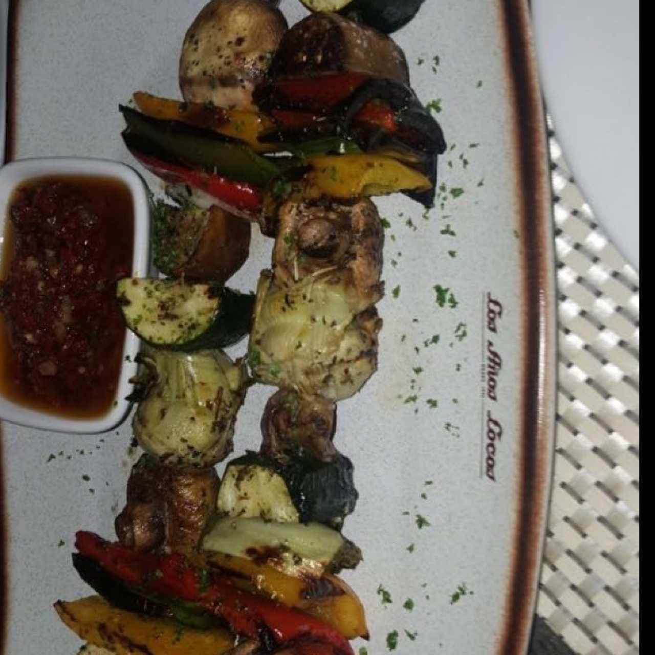 brochetas de vegetales 