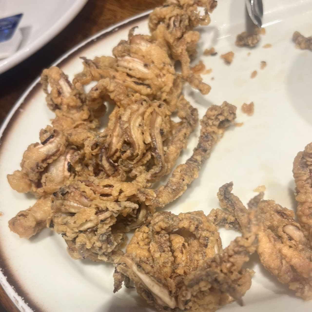 Arañitas de Calamar Fritas