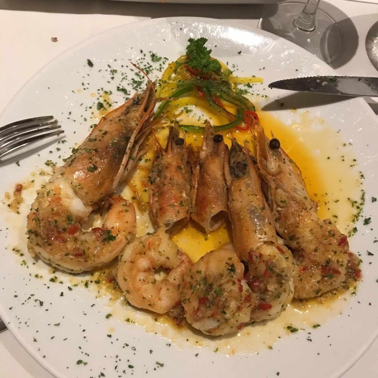 MARISCOS - Langostinos al Ajillo