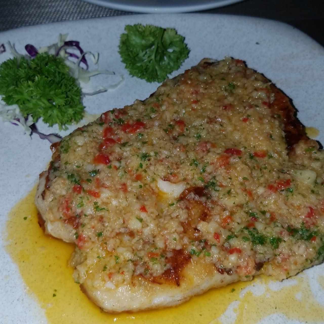 PESCADOS - Corvina al ajillo