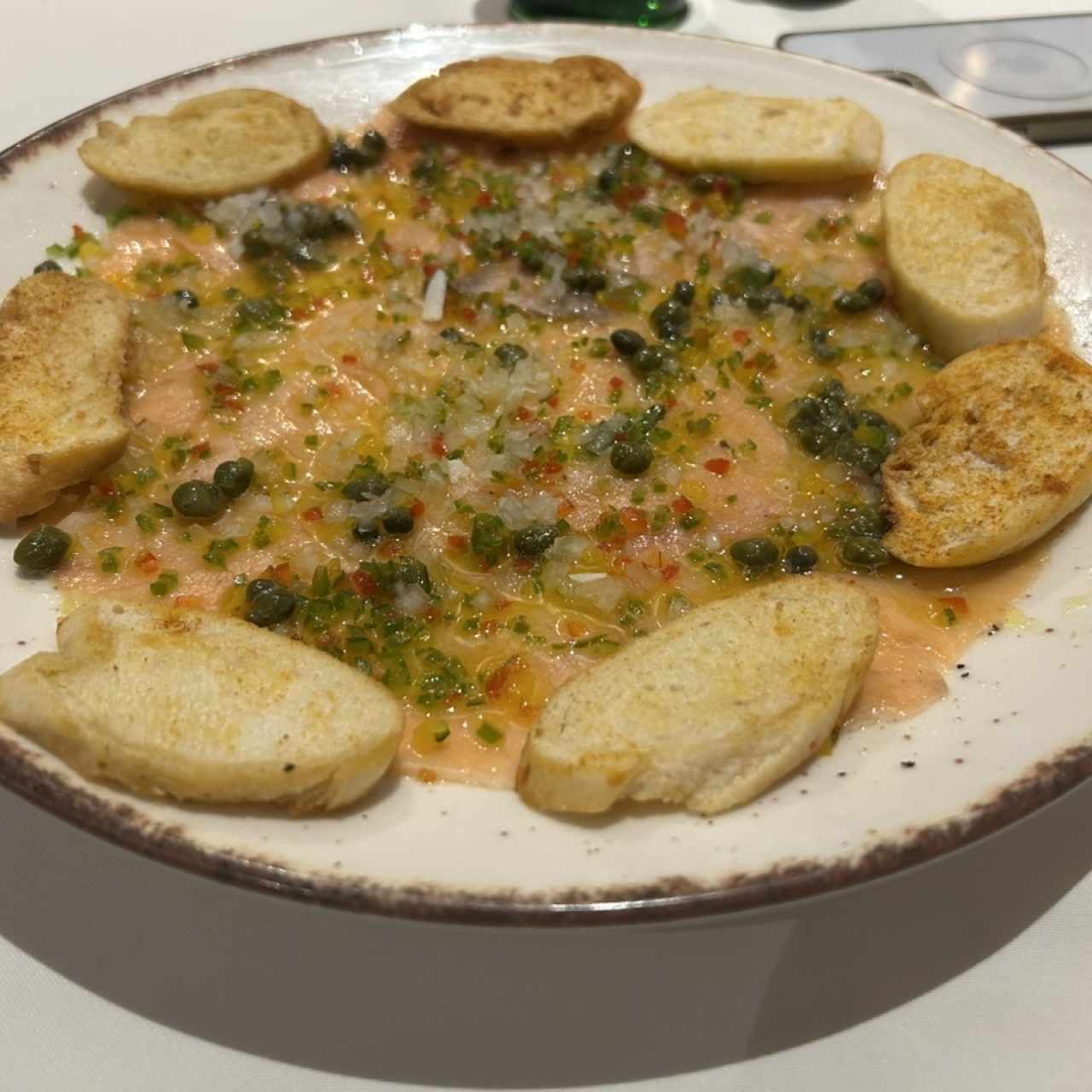 Carpaccio de Salmón Fresco